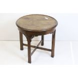 Circular Mahogany Lamp Table in George III manner, 56cm diameter x 53cm high