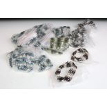 A collection of approx thirty nine beads, pearls and hematites necklaces with magnetic fastenings,