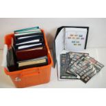 A collection of mainly world stamps contained within albums together with some British examples.