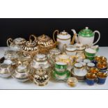 Collection of mixed tea & coffee ware, featuring Art Deco examples, to include SNB of Japan (teapot,