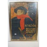 Toulouse-Lautrec, vintage poster, ' Ambassadeurs aristide bruant dans son cabaret ', museum in