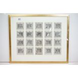 George Cruikshank - Set of Twenty small Black and White Engravings of a Punch & Judy Show, each