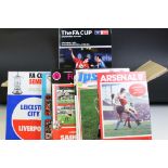 Collection of Cup semi final football programmes mainly from the 1960s onwards. Comprises FA Cup,