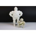 Advertising - A cast iron Michelin man figure, marked 'Reg. 67548 Detroit' to reverse (approx 15cm