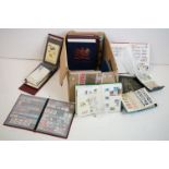 A large collection of mainly World and Commonwealth stamps contained within albums, to include