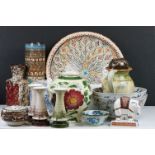 Collection of mixed ceramics to include Denby, Jersey Pottery, Wade Heath, Crown Devon cheese