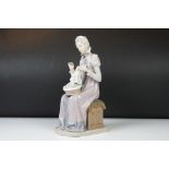 Lladro figurine 5126 “Sewing a Trousseau”, approx 29cm high