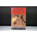 Harry Potter & the Goblet of Fire, 1st edition hardback book with DJ, with 1st print errors that