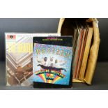 Vinyl - 18 Beatles LPs and one box set including Abbey Road x 2, Sgt Pepper x 3, Let It Be,