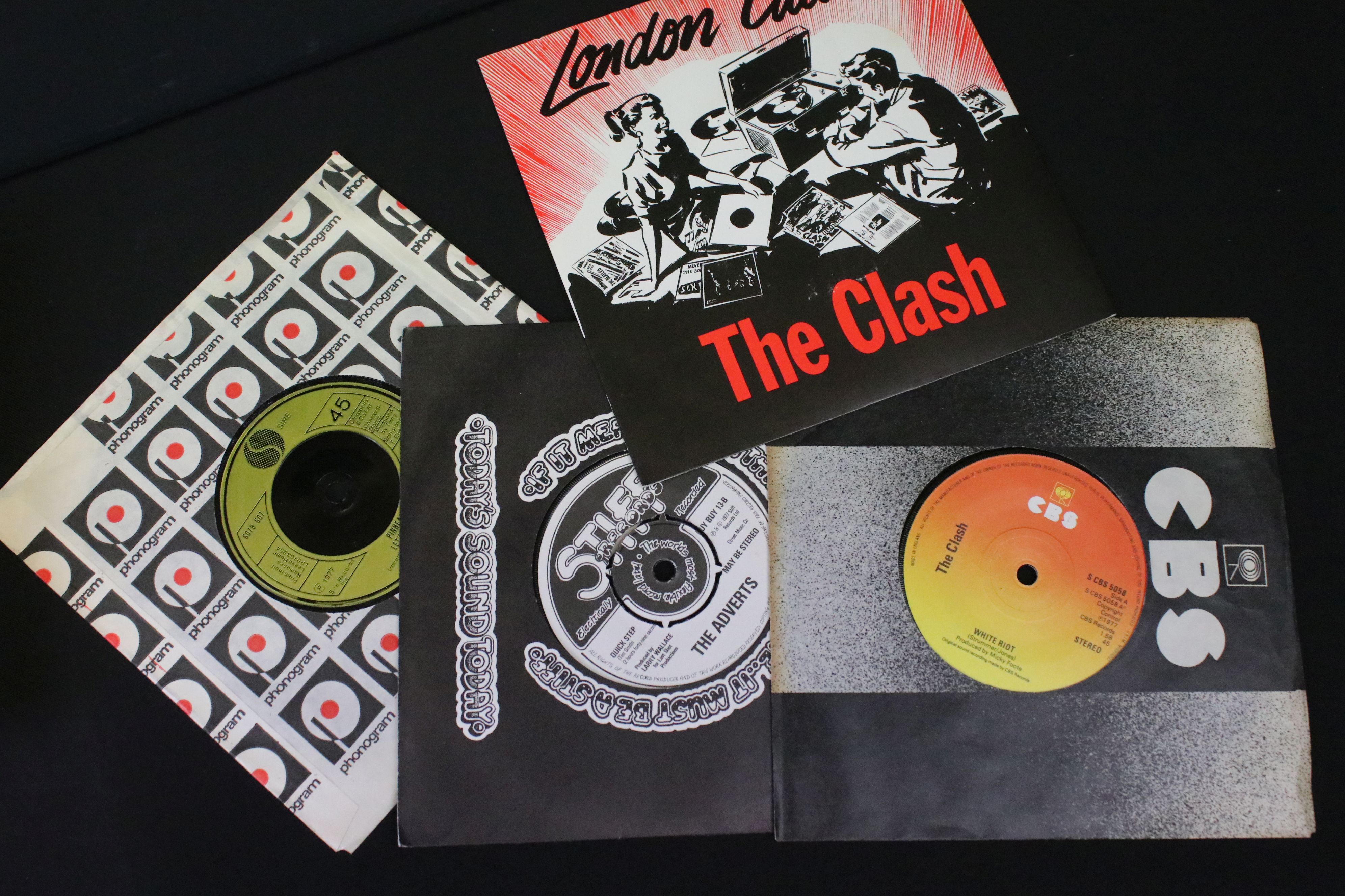 Vinyl - 27 Punk & New Wave 7" singles to include The Clash x 3, The Adverts, Ramones x 2, Sex - Image 3 of 5