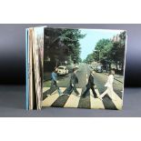 Vinyl - 7 Beatles LPs to include Abbey Road (misaligned Apple), Sgt Pepper (original mono with flame