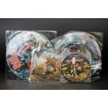 Vinyl - 4 Iron Maiden picture discs / shaped discs to include: The Number Of The Beast (album P/D,