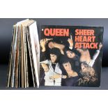 Vinyl - 16 Rock LPs, 3 12" pic discs and 1 12" single to include Queen x 3 LPs and 1 pic disc,
