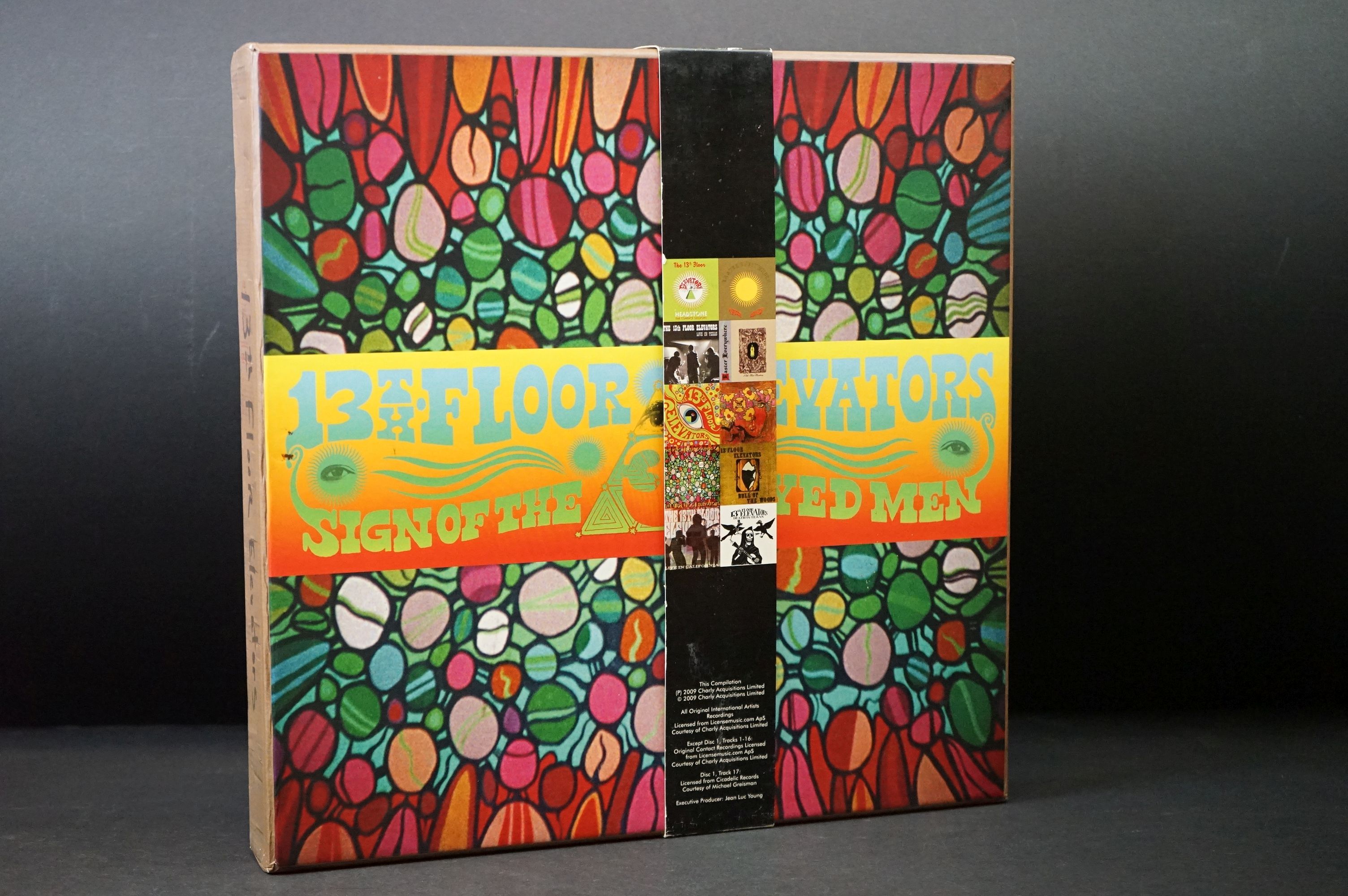 CDs - 13th Floor Elevators Sign Of The 3 Eyed Men ltd edition 10 CD box set on Charly Records – IA#