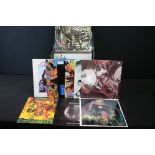 Vinyl - Approx 40 Rock / Hair Metal LPs and 12" singles including Guns N Roses, Zodiac Mindwarp,