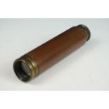 An antique Franks Glass Company brass four drawer telescope.