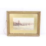 Samuel John Hodson RWS (1835 - 1908), Waterloo Bridge, watercolour, signed lower right ' Saml J.