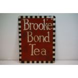 Advertising - 'Brooke Bond Tea' hand painted sign, approx 75cm x 57cm