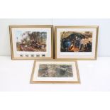 Terence Cuneo - Three Limited Edition Steam Train Prints including Signed ‘ Clapham Junction ‘ no.