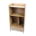 Camphorwood book case with drawer beneath, 54cm wide x 102cm wide