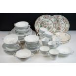 Wedgwood Grey Friars service to include six tea cups and saucers, six coffee cups and saucers, six