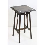 Late 19th / Early 20th century Arts and Crafts Oak Square Side Table in the manner of Liberty of