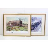 Terence Cuneo - Two Limited Edition Steam Train Prints titled ‘ Autumn of Steam ‘ no. 365/850 and
