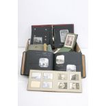 Collection of mostly early 20th Century family photo albums including WWI era family photos and