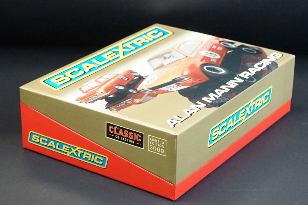 Boxed ltd edn Scalextric The Classic Collection C2981A Alan Mann Racing slot car set, complete - Image 5 of 6