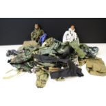 Two 21st Century military figures plus a collection of related Dragon & 21st C clothing