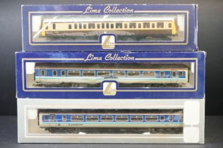 Three boxed Lima OO gauge locomotives/Railcars to include 205050A1 Super Sprinter, L205030 Diesel