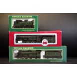 Three boxed OO gauge model railways to include 2 x Replica Railways (11151 Modeified Hall GWR 6976