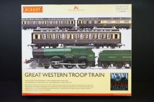 Boxed Hornby OO gauge R3219 Great Western Troop Train Pack, complete