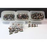 Collection of military metal figures and accessories to include, circa Napoleonic Wars, painted,