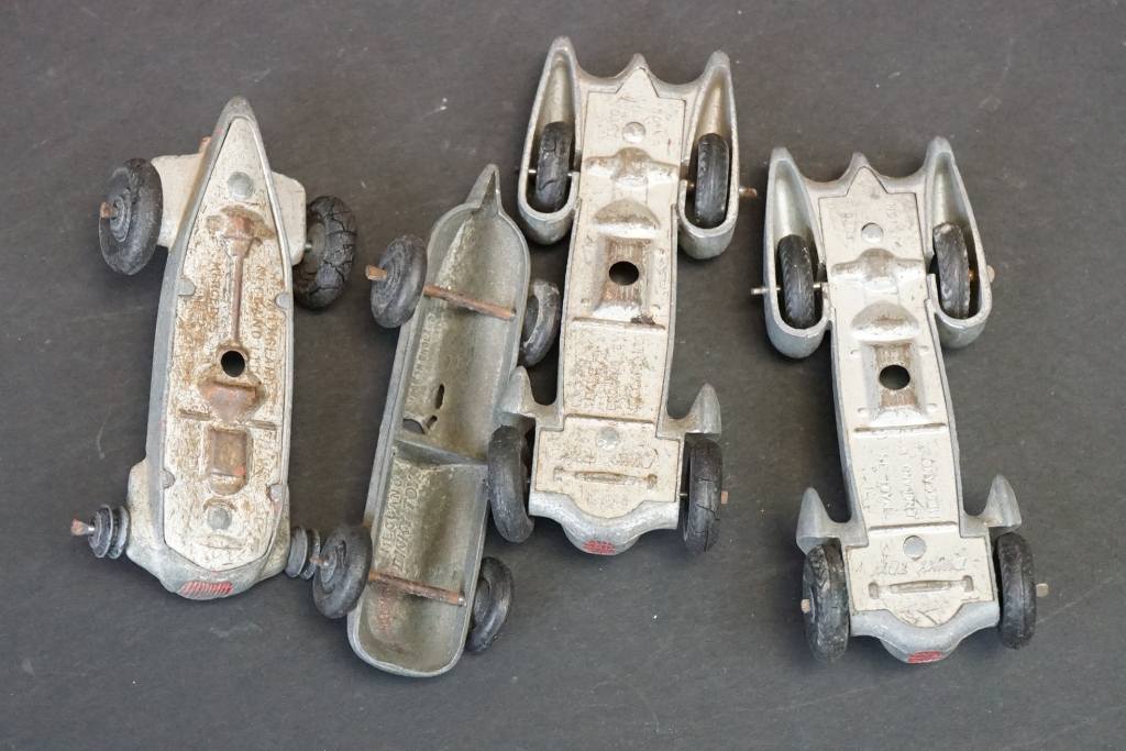 Around 25 early-mid 20th C play worn diecast models to include road, commercial and racing examples - Image 3 of 12