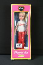 Sindy - A boxed Pedigree Sindy 'Weekender' fashion doll, no. 44613 (doll missing one shoe, otherwise