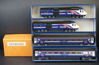 Hornby OO gauge First 43042 2 x locomotive and 2 x coach set plus a OO Works Pullman Observation