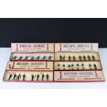 Four boxed Britains ' Regiments Of All Nations ' metal figure sets to include No. 1613 British