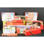 14 Boxed OO gauge trackside accessories to include Hornby, Linka, John Piper and Playcraft featuring