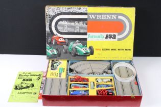 Boxed Wrenn Formula 152 Triple Electric Model Motor Racing game, with 4 x slot cars, full contents