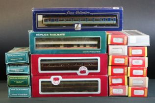 20 Boxed OO gauge items of rolling stock to include 11 x Hornby featuring R4160B GWR Mk3 1st Class