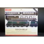 Boxed Hornby OO gauge R2817 Devon Belle Train Pack, complete with Wadebridge locomotive, showing