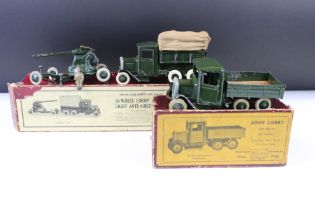 Two boxed Britains military diecast models / model sets to include 1832 10-Wheel Lorry And 2-Pounder