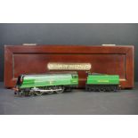 Cased Hornby OO gauge Exeter SR 4-6-2 West Country Class locomotive, with certificate