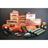 Quantity of OO gauge model railway to include 3 x locomotives, 6 x boxed items of rolling stock,