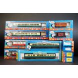 12 Boxed Hornby Thomas & Friends items of rolling stock to include 2 x R9051 James Composite