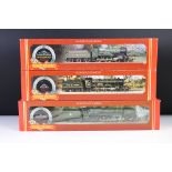Three boxed Hornby OO gauge locomotives to include R392 GWR County Class Loco County of Bedford,
