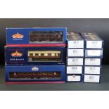 13 Boxed Bachmann OO gauge items of rolling stock to include 39002K Twin Pack MK1 Pullman Coaches