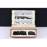 Two boxed Hornby OO gauge 'red drawers' containing Merchant Navy Class US States Lines locomotive