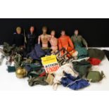 Action Man - Six play worn original Palitoy Action Man figures, together with a collection of